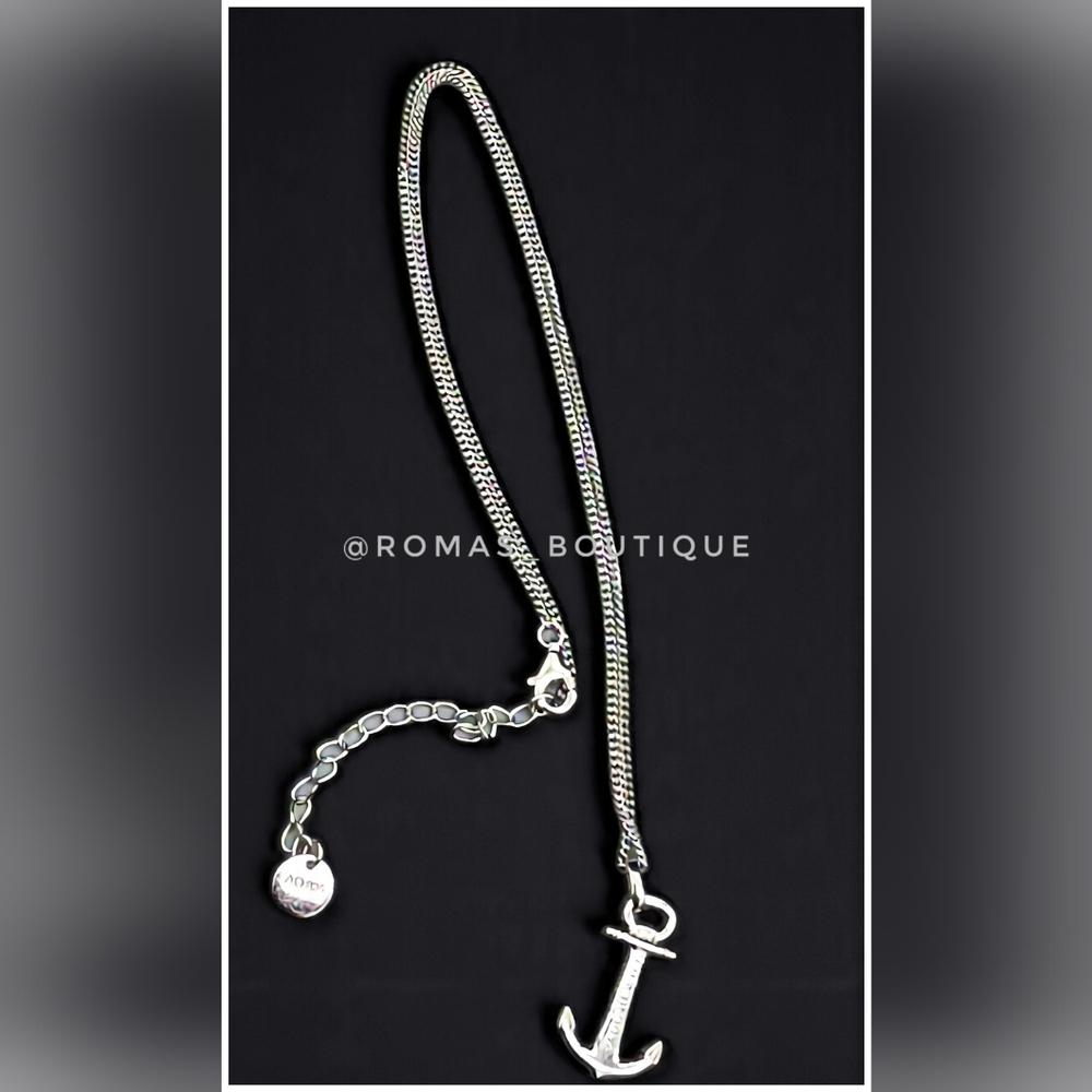 Paul Hewitt Sterling Silver Anchor Necklace
